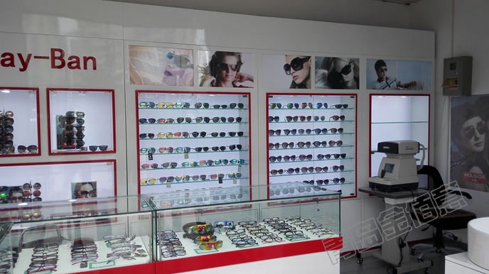 眼鏡展柜，青島金佰意做工就是好